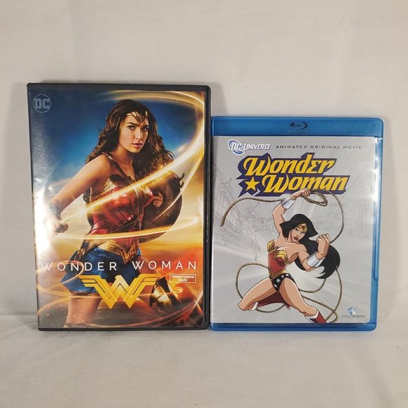 DC Universe Lot of 2 DVD & Blu-ray: Wonder Woman + Animated Original Movie - Picture 1 of 8